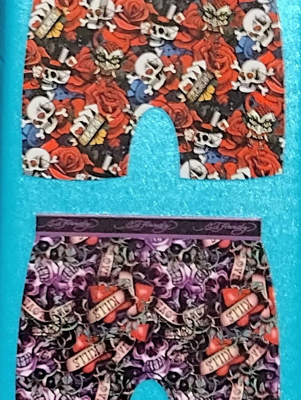 Ed Hardy Men's Boxer Briefs Pack Of 4 Medium